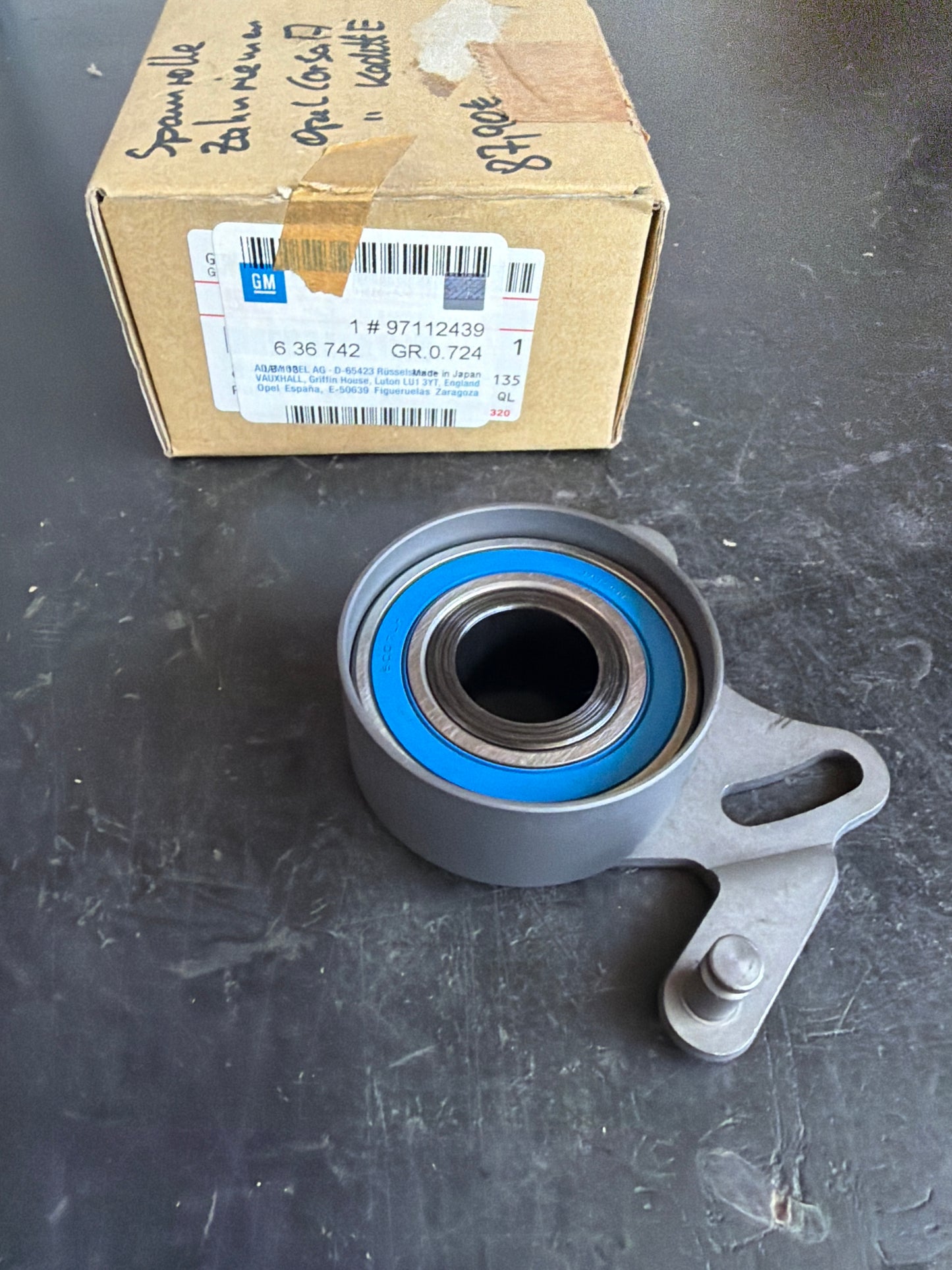 Original GM Opel Corsa A Kadett E Spannrolle Zahnriemen NEU