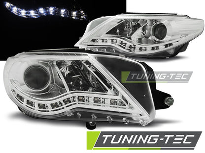 Tuning-Tec LED Tagfahrlicht Scheinwerfer für VW Passat CC 08-12 chrom