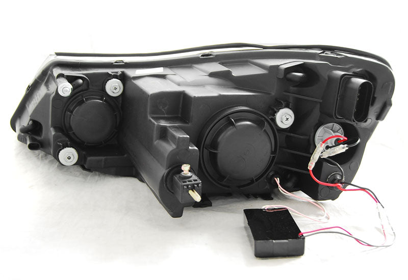 Tuning-Tec LED Tagfahrlicht Scheinwerfer für Skoda Octavia 2 (1Z Facelift) 09-12 schwarz