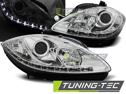 Tuning-Tec LED Tagfahrlicht Scheinwerfer für Seat Leon 1P1 Facelift / Altea 09-12 chrom