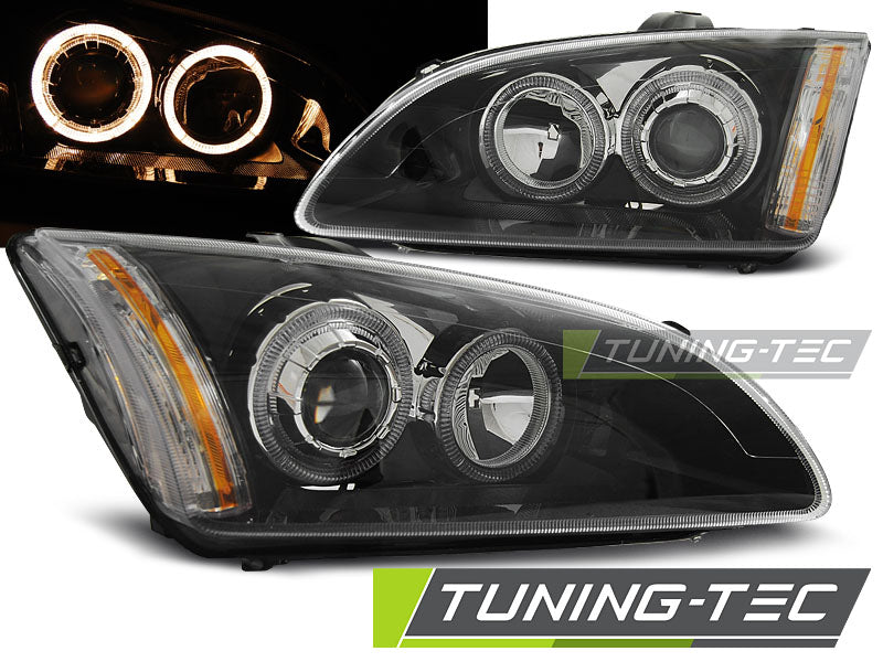 Tuning-Tec Angel Eyes Scheinwerfer für Ford Focus MK2 04-08 schwarz