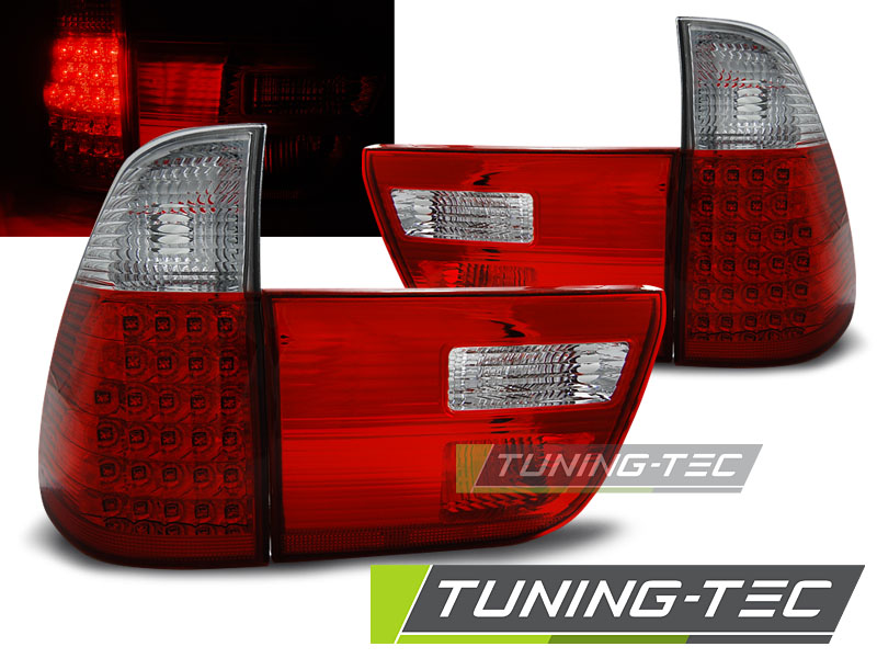 Tuning-Tec LED Rückleuchten für BMW X5 E53 99-06 rot/weiß