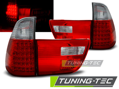 Tuning-Tec LED Rückleuchten für BMW X5 E53 99-06 rot/weiß