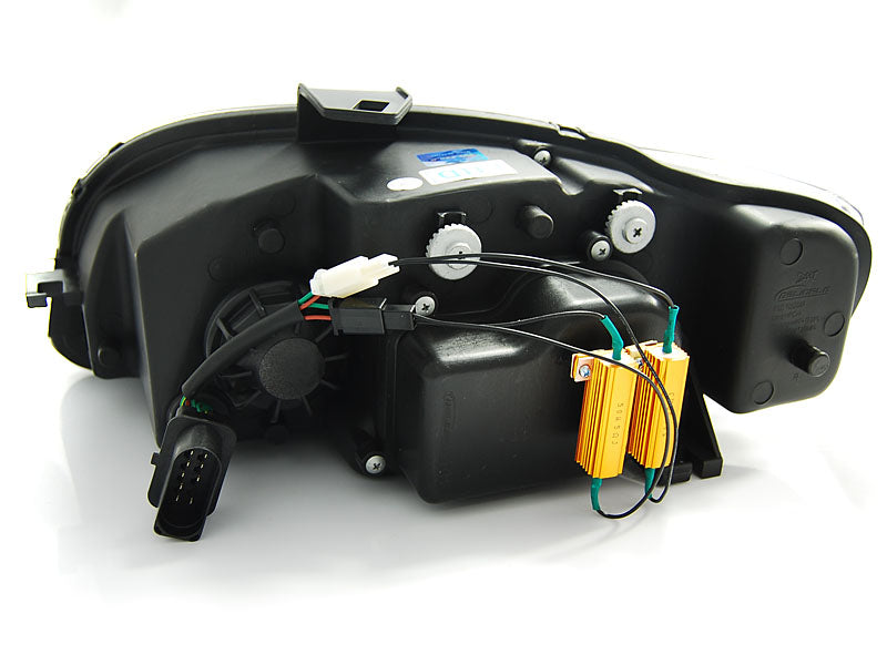 Tuning-Tec LED Tagfahrlicht Scheinwerfer für Audi A4 B7 05-08 schwarz
