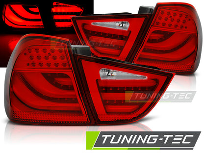 Tuning-Tec LED Lightbar Rückleuchten für BMW 3er E90 LCI Touring 09-11 rot/klar