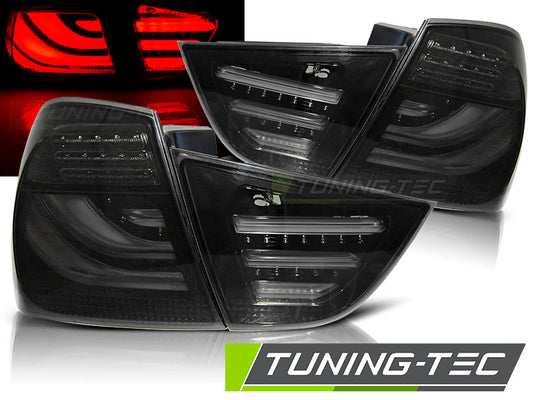 Tuning-Tec LED Lightbar Rückleuchten für BMW 3er E90 LCI Limousine 09-11 schwarz/rauch
