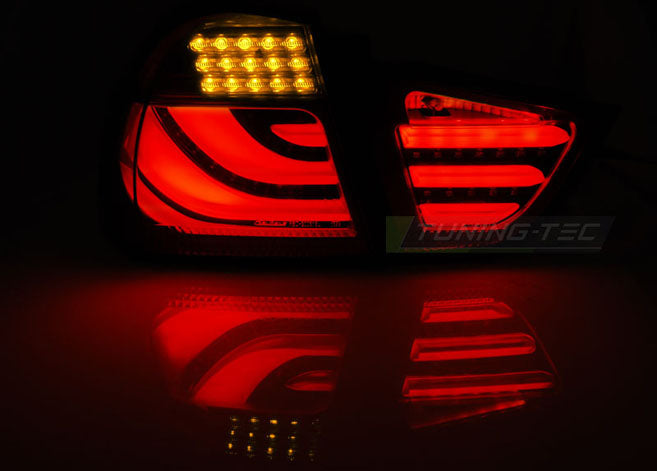 Tuning-Tec LED Lightbar Rückleuchten für BMW 3er E90 LCI Limousine 09-11 schwarz/rauch