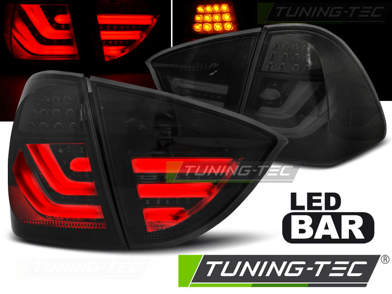 Tuning-Tec LED Lightbar Rückleuchten für BMW 3er E91 Touring 05-08 schwarz/rauch