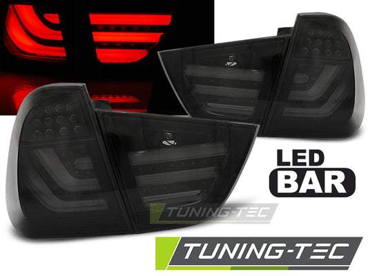 Tuning-Tec LED Lightbar Rückleuchten für BMW 3er E91 LCI Touring 09-11 schwarz/rauch