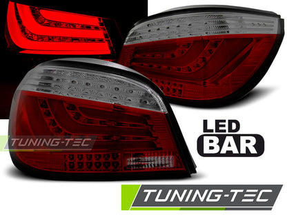 Tuning-Tec LED Lightbar Rückleuchten für BMW 5er E60 Limousine 03-07 rot/rauch