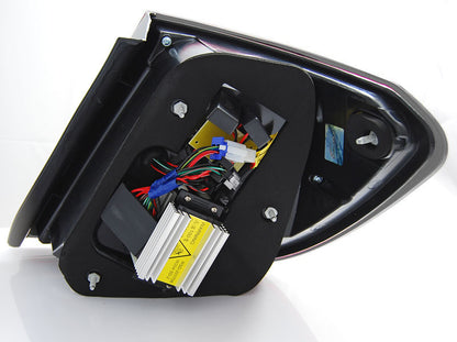Tuning-Tec Voll LED Lightbar Rückleuchten für Mercedes Benz C-Klasse W204 T-Modell 07-10 rauch