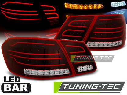 Tuning-Tec Voll LED Rückleuchten für Mercedes Benz E-Klasse W212 Limousine 09-13 rot/klar