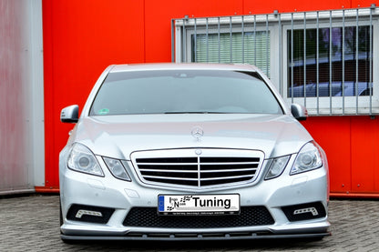 CUP Frontspoilerlippe Mercedes Benz E Klasse AMG Typ W212 S212V212A207C207 Schwarz Glanz