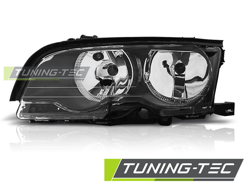 Tuning-Tec Klarglas Scheinwerfer Links BMW 3er E46 Coupe/Cabrio 01-03 Schwarz