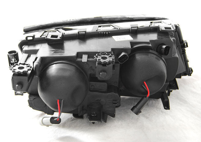 Tuning-Tec Klarglas Scheinwerfer Links BMW 3er E46 Coupe/Cabrio 01-03 Schwarz