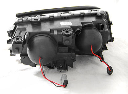 Tuning-Tec Klarglas Scheinwerfer Links für BMW 3er E46 Coupe/Cabrio 99-01 Schwarz