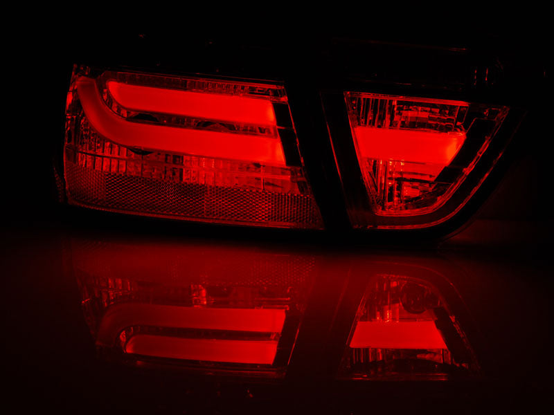 Tuning-Tec LED Lightbar Rückleuchten für BMW 3er E90 05-08 rot/klar mit LED Blinker