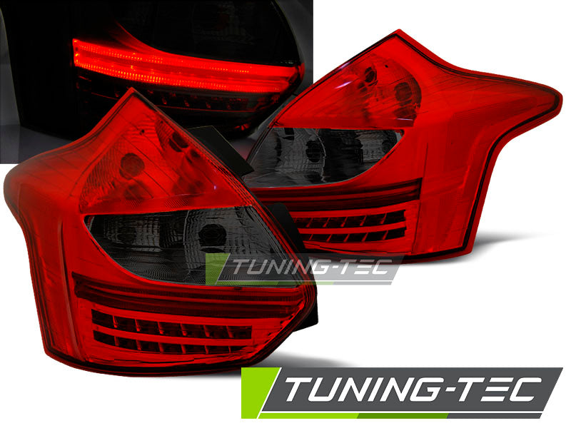 Tuning-Tec LED Lightbar Rückleuchten für Ford Focus MK3 11-14 rot/rauch