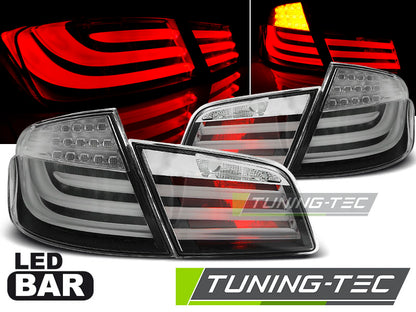 Tuning-Tec LED Lightbar Rückleuchten für BMW 5er F10 10-13 schwarz/grau