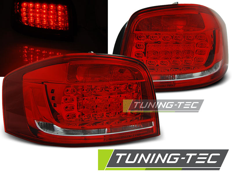 Tuning-Tec LED Rückleuchten für Audi A3 8P Facelift 08-12 rot/klar