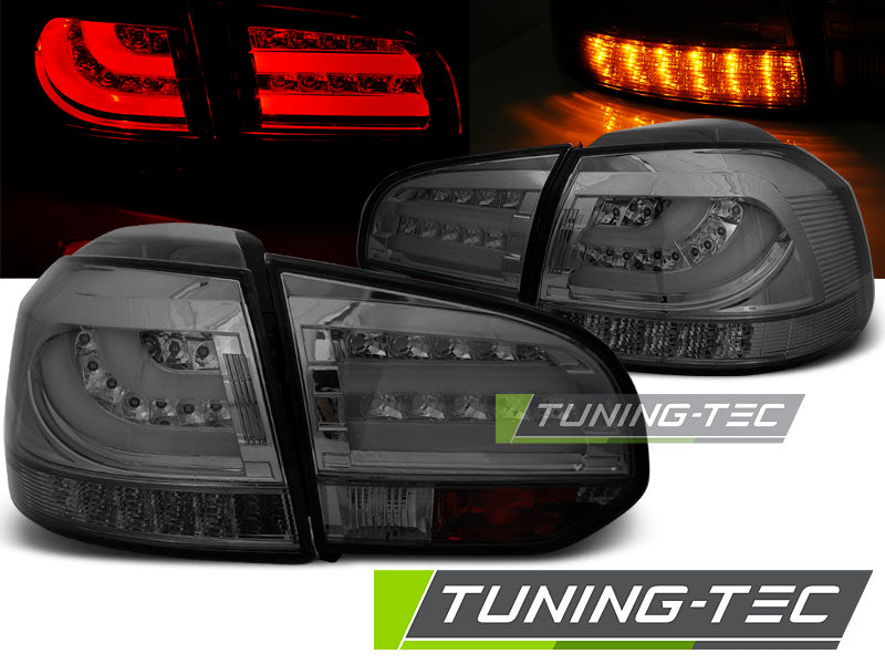 Tuning-Tec LED Lightbar Rückleuchten für VW Golf 6 (VI) 08-12 chrom/rauch