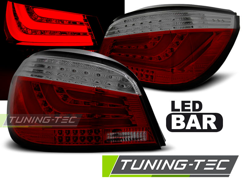 Tuning-Tec LED Lightbar Rückleuchten für BMW 5er E60 LCI Limousine 07-10 rot/rauch