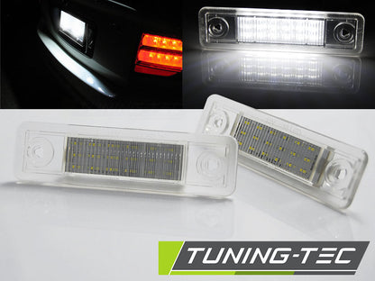 Tuning-Tec LED Kennzeichenbeleuchtung für Opel Astra F / Omega A / Omega B / Vectra B / Zafira A kaltweiß