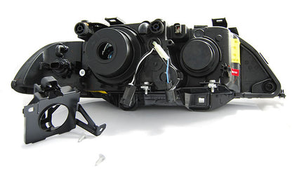 Tuning-Tec Xenon LED Angel Eyes Scheinwerfer für BMW 5er E39 Facelift 00-03 schwarz