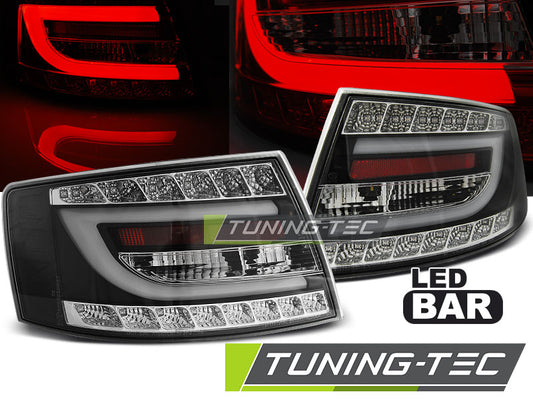 Tuning-Tec LED Lightbar Rückleuchten für Audi A6 4F (C6) 04-08 Limousine schwarz (6Pin)