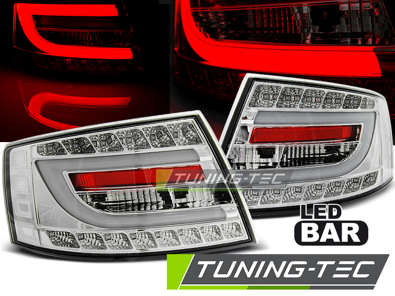 Tuning-Tec LED Lightbar Rückleuchten für Audi A6 4F (C6) 04-08 Limousine chrom (7Pin)