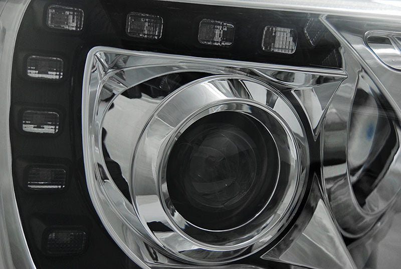 Tuning-Tec LED Tagfahrlicht Scheinwerfer für VW T5 GP (Facelift) 10-15 chrom