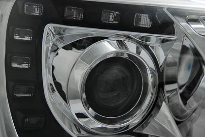 Tuning-Tec LED Tagfahrlicht Scheinwerfer für VW T5 GP (Facelift) 10-15 chrom