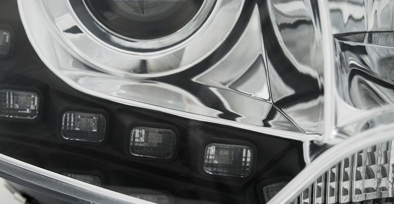Tuning-Tec LED Tagfahrlicht Scheinwerfer für VW T5 GP (Facelift) 10-15 chrom