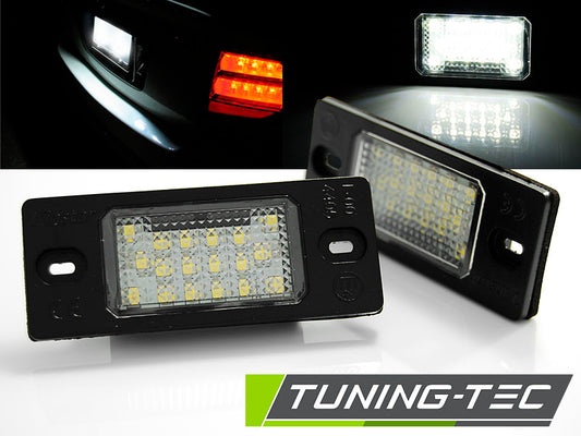 Tuning-Tec LED Kennzeichenbeleuchtung für VW Touareg / Tiguan / Golf V Variant / Porsche Cayenne 02-10 kaltweiß