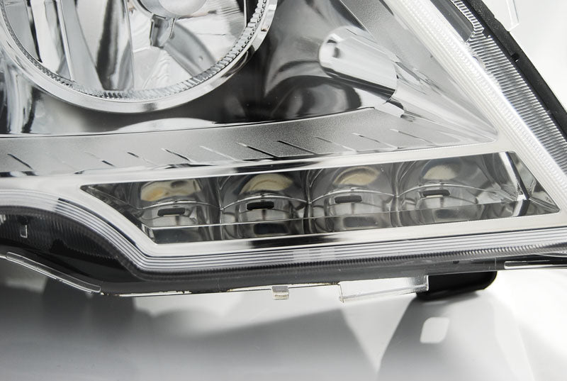 Tuning-Tec LED Tagfahrlicht Scheinwerfer für Mercedes Benz Vito W639 10-14 chrom