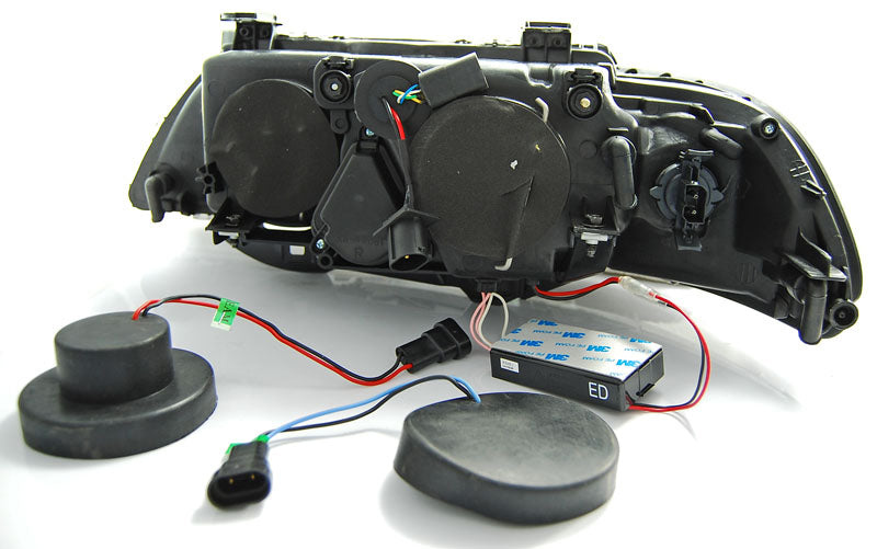 Tuning-Tec CCFL Angel Eyes Scheinwerfer für BMW 5er E39 95-03 schwarz