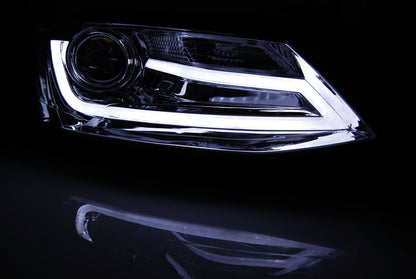 Tuning-Tec LED Tagfahrlicht Scheinwerfer für VW Jetta 6 11-18 chrom LTI