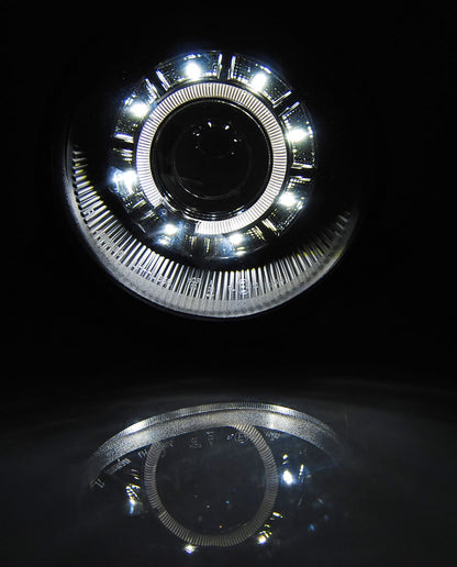 Tuning-Tec LED Angel Eyes Scheinwerfer für VW Lupo 98-05 schwarz