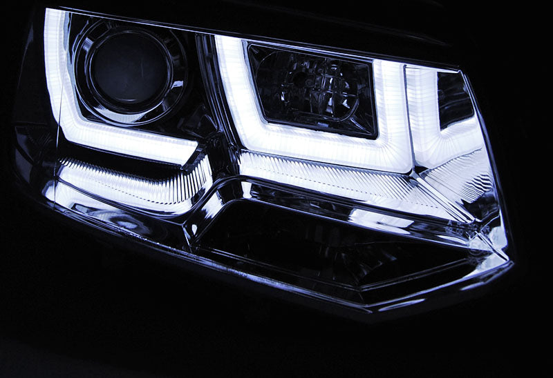 Tuning-Tec LED Tagfahrlicht Scheinwerfer für VW T5 GP (Facelift) chrom LTI