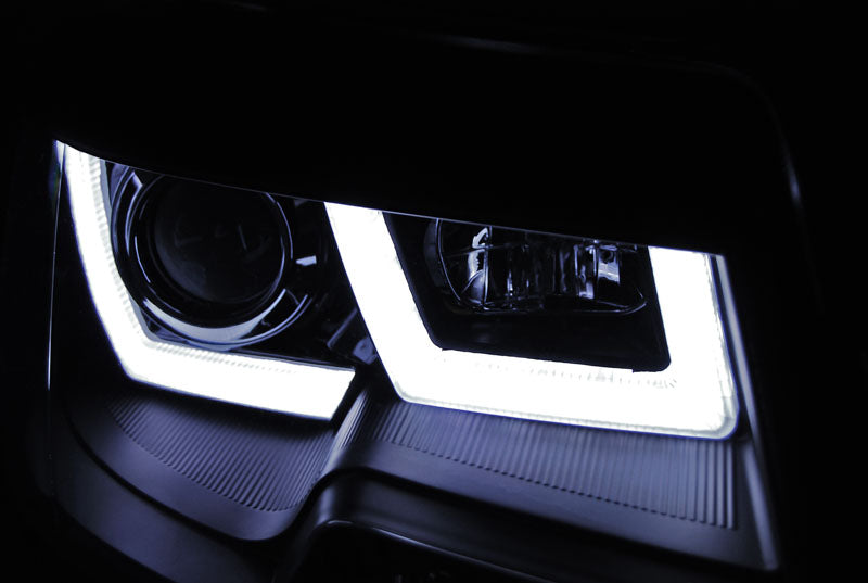Tuning-Tec LED Tagfahrlicht Scheinwerfer für VW T5 GP (Facelift) 10-15 schwarz LTI