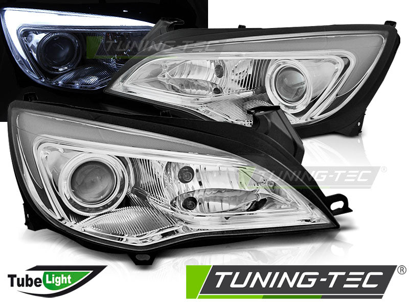Tuning-Tec LED Tagfahrlicht Scheinwerfer für Opel Astra J 10-15 chrom