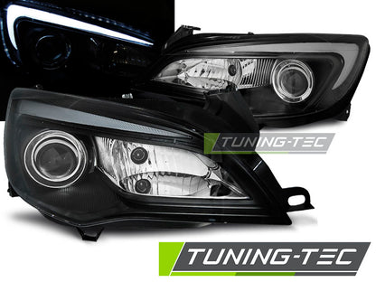 Tuning-Tec LED Tagfahrlicht Scheinwerfer für Opel Astra J 10-15 schwarz
