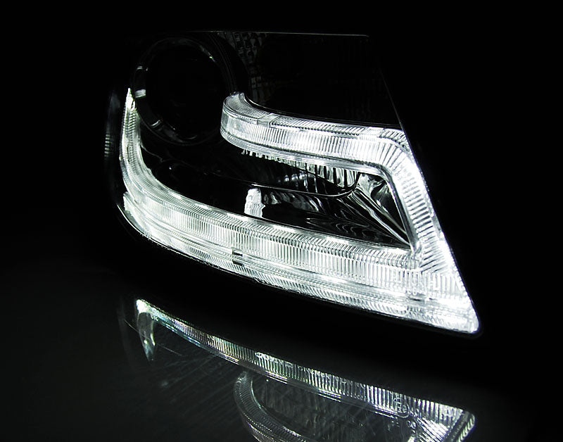 Tuning-Tec LED Tagfahrlicht Scheinwerfer für Audi A4 B8 08-11 chrom