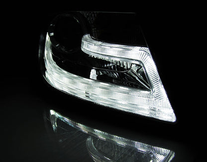 Tuning-Tec LED Tagfahrlicht Scheinwerfer für Audi A4 B8 08-11 chrom