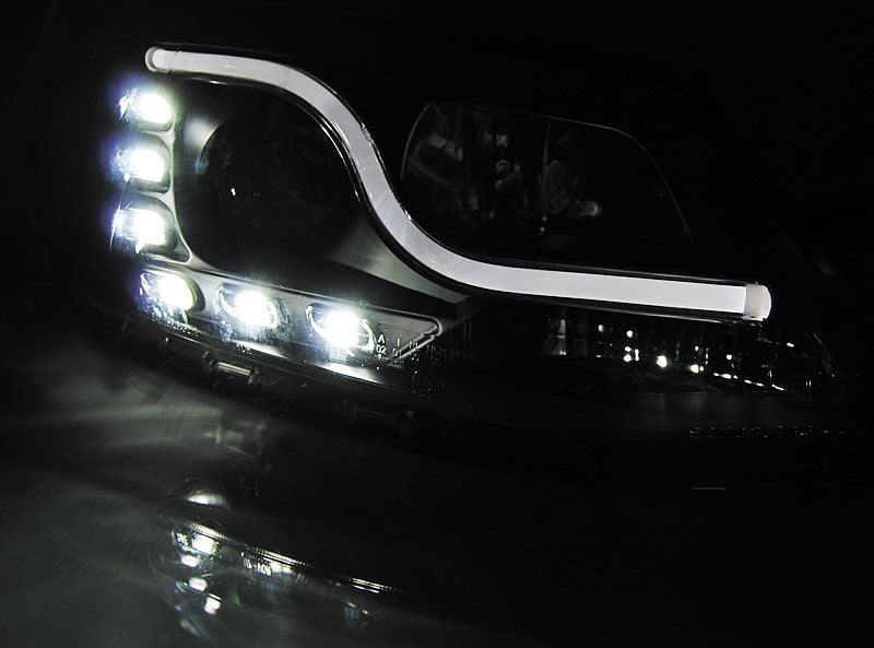 Tuning-Tec LED Tagfahrlicht Scheinwerfer für VW Jetta 6 11-18 schwarz
