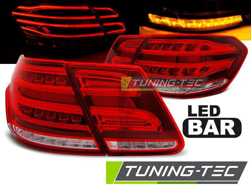 Tuning-Tec Voll LED Rückleuchten für Mercedes Benz E-Klasse W212 Limousine 09-13 rot/klar (für Halogen Blinker)