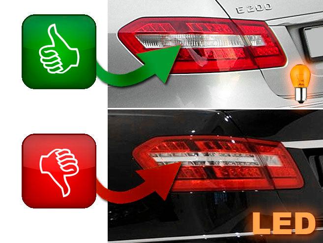 Tuning-Tec Voll LED Rückleuchten für Mercedes Benz E-Klasse W212 Limousine 09-13 rot/klar (für Halogen Blinker)