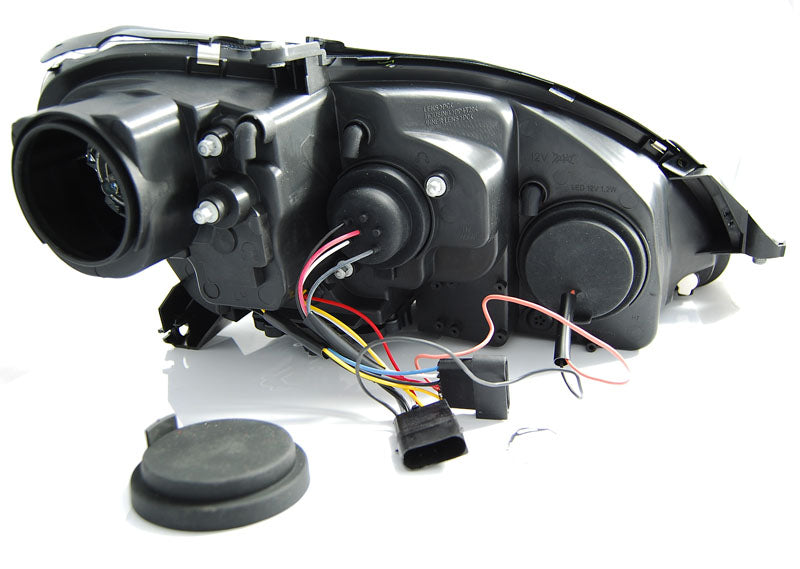 Tuning-Tec Xenon Klarglas Scheinwerfer für Mercedes Benz S-Klasse W220 02-05 schwarz