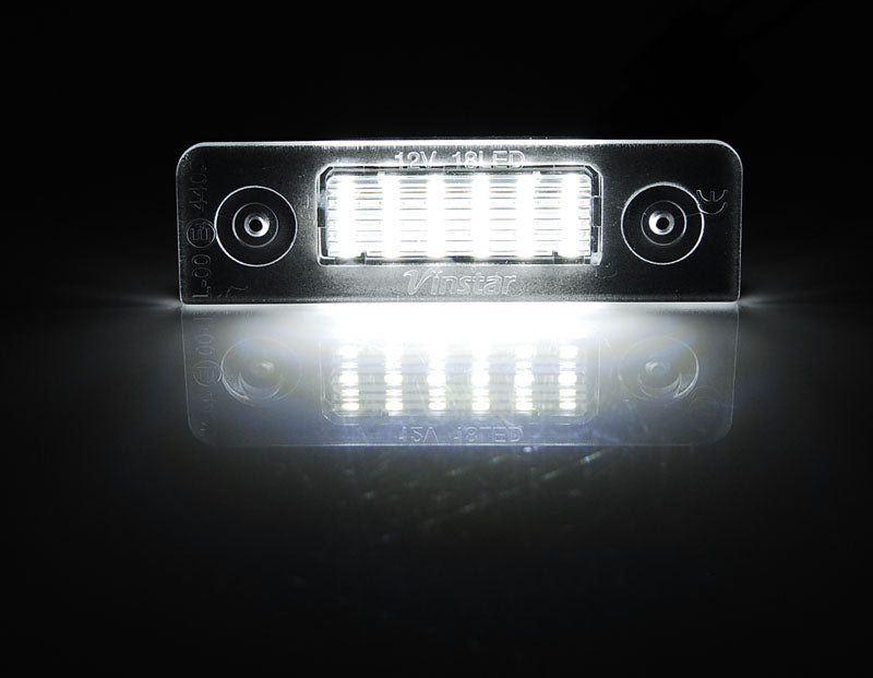 Tuning-Tec LED Kennzeichenbeleuchtung für Skoda Octavia 1Z 09-12 / Roomster 5J 06-10 kaltweiß