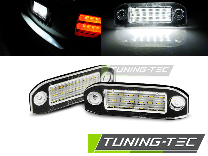 Tuning-Tec LED Kennzeichenbeleuchtung für Volvo S40 / V50 / S60 / V70 / S80 / XC60 / XC70 / XC90 LED kaltweiß